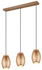 Φωτιστικό Κρεμαστό Ράγα Vintage Industrial RL Lighting Bidar R31573065 Καφέ