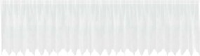 vidaXL Κουρτίνα Δαντέλας με κουρτίνες Λευκό 120 x 600 cm Πολυεστέρας