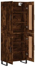 vidaXL Ντουλάπι Καπνιστή Δρυς 69,5x34x180 εκ. από Επεξεργασμένο Ξύλο