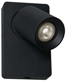 Φωτιστικό Τοίχου - Απλίκα Steven 4261001 GU10 Black Viokef Metal
