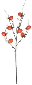 Τεχνητό Λουλούδι Persimmon Fruit 21438 83cm Orange GloboStar Πολυαιθυλένιο