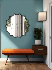 Stewehome Ασύμμετρος καθρέφτης τοίχου από γυαλί 60x60 cm