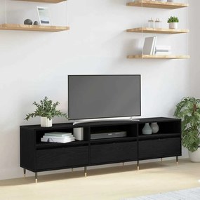 Ντουλάπι TV Μαύρη Οξυά 150 x 30 x 45 εκ Επεξεργασμένο ξύλο