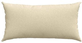 vidaXL Μαξιλάρι Καναπέ 2 pcs Κρεμ 80 x 40 cm ύφασμα