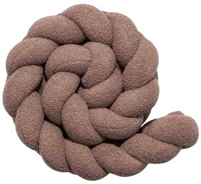 Πάντα πλεξούδα τριπλή χειροποίητη Boucle 200x18εκ. Brown