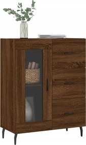 vidaXL Ντουλάπι Καφέ Δρυς 69,5 x 34 x 90 εκ. Επεξεργασμένο Ξύλο