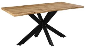 Tραπέζι Gilman Pakoworld MDF sonoma-μαύρο 150x90x75εκ 235-000021 235-000021 Μπεζ