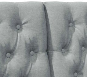 vidaXL Ταπετσαρισμένο κεφαλάρι Ανοιχτό γκρι 160 cm