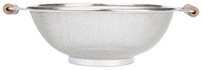 Σουρωτήρι Ζυμαρικών Ανοξείδωτο Allure 01-30650 30x26x10cm Inox-Natural Estia Ατσάλι,Ξύλο