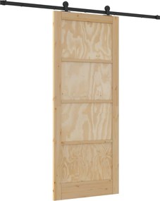 vidaXL Συρόμενη Πόρτα ORKDAL 86 x 211 cm Επεξεργασμένο Ξύλο Φυσικό