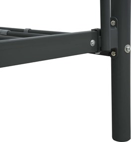 vidaXL Κουκέτα Μαύρη 90 x 200 εκ. Μεταλλική