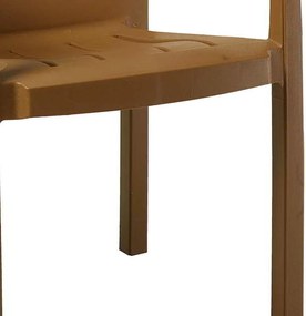 Πολυθρόνα Fiery pakoworld PP teak