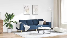 vidaXL Καναπές σαλονιού Μπλε 250 x 77 x 76 εκ. Πολυεστέρας