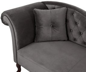 ΑΝΑΚΛΙΝΔΡΟ T.CHESTERFIELD ΓΚΡΙ ΒΕΛΟΥΔΟ NIOVI HM3007.10 ΑΡ.ΜΠΡΑΤΣO 189x61x84Yεκ. - HM3007.10