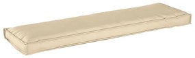 vidaXL Μαξιλάρι για Παγκάκι Μπεζ 140 x 40 x 8 cm από Ύφασμα Oxford