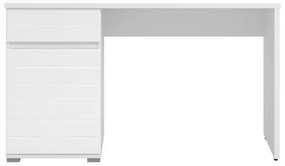 Γραφείο Elan Opaque Λευκό Γυαλιστερό 130x50x76 εκ. 130x50x76 εκ.