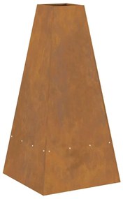 vidaXL Φωτιά Καφέ 50 x 50 x 100 cm Ατσάλι σκληρυθέν στον αέρα