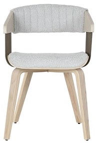 Καρέκλα Τραπεζαρίας Home ESPRIT Γκρι πολυεστέρας Ξύλο 51 x 55 x 76,5 cm