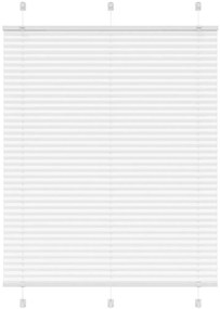 vidaXL Πλισέ περσίδα Λευκό 105x150 cm Πλάτος υφάσματος 104,4 cm