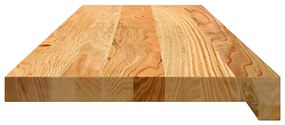 vidaXL Πατάκια Σκάλας 2 τεμ. Ανοιχτό Καφέ 90x25x2 cm Ξύλο Δρυός
