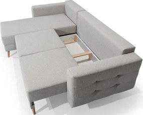Γωνιακός καναπές Amelion-Prasino - 250.00Χ162.00Χ87.00cm