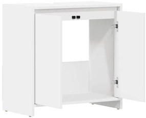 vidaXL Ντουλάπι Νιπτήρα Λευκό 60 x 33 x 61 εκ. από Επεξ. Ξύλο