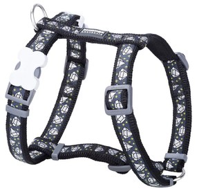Λουρί Σκύλου Red Dingo STYLE DIAMOND 45-66 cm Μαύρο 36-59 cm