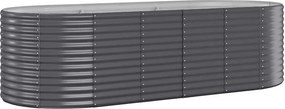 vidaXL Ζαρντινιέρα Ανθρακί 249x100x68εκ Γαλβανισμένος χάλυβας