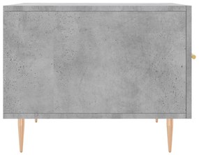vidaXL Τραπεζάκι Σαλονιού Γκρι Σκυροδ. 50 x 50 x 40 εκ. Επεξεργ. Ξύλο