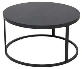 Τραπέζι Σαλονιού Tondo 04-0516 Φ80x40cm Black