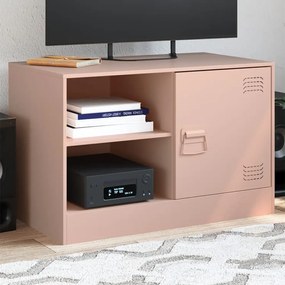 Έπιπλο Τηλεόρασης Ροζ 67 x 39 x 44 εκ. από Χάλυβα