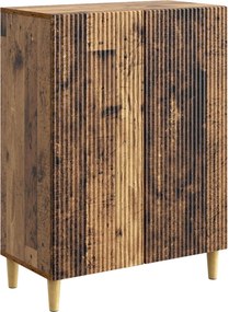 vidaXL Πλαϊνό γραφείο Παλαιωμένο ξύλο 66 x 34,5 x 90 εκ