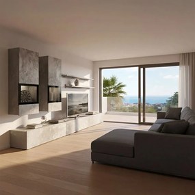 Σύνθετο σαλονιού Bristol-Γκρι