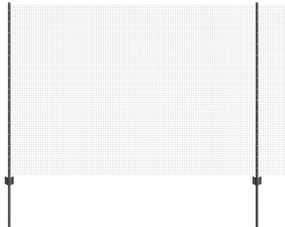 vidaXL Φράκτης  με 10 U Posts Γκρι 1.5x10 μ Ατσάλι