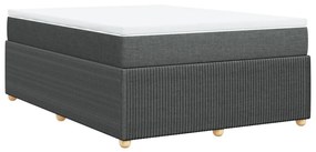 ΚΡΕΒΑΤΙ BOXSPRING ΜΕ ΣΤΡΩΜΑ ΣΚΟΥΡΟ ΓΚΡΙ 140X190 ΕΚ. ΥΦΑΣΜΑΤΙΝΟ 3285568