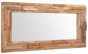 vidaXL Καθρέφτης Διακοσμητικός Ορθογώνιος 120 x 60 εκ. από Ξύλο Teak