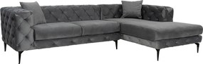Corner Sofa Como Eco Right - Anthracite, Black Anthracite
Black