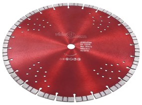 vidaXL Διαμαντόδισκος Κοπής Turbo με Οπές 350 χιλ. Ατσάλινος