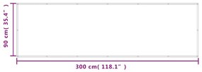 ΔΙΑΧΩΡΙΣΤΙΚΟ ΒΕΡΑΝΤΑΣ ΑΝ. ΓΚΡΙ 90X300ΕΚ 100% ΠΟΛ. ΎΦΑΣΜΑ OXFORD 4000007