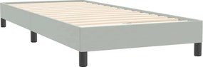 vidaXL Box Spring κρεβάτι χωρίς στρώμα ανοιχτό γκρι 100x220 εκ.