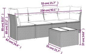 ΣΑΛΟΝΙ ΚΗΠΟΥ ΣΕΤ 5 ΤΕΜΑΧΙΩΝ ΚΑΦΕ ΣΥΝΘΕΤΙΚΟ ΡΑΤΑΝ ΜΕ ΜΑΞΙΛΑΡΙΑ 3249082