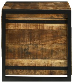 vidaXL Κουτί αποθήκευσης 60x40x41 εκ. Μασίφ τραχύ ξύλο μάνγκο
