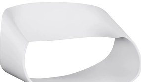 Σετ τραπεζαρίας MAGGIE C21186 5τμχ σε Λευκό MDF TOP &amp; Καρέκλα Πολυπροπυλενίου 120x120x75 εκ.