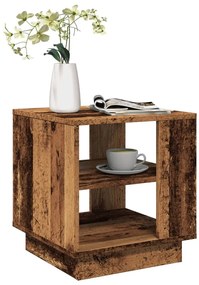 Τραπεζάκι σαλονιού Παλιό ξύλο 40x40x43 cm Κατασκευασμένο ξύλο - Καφέ