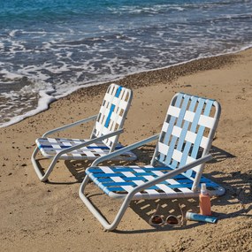 Χαμηλή πτυσσόμενη καρέκλα παραλίας αλουμινίου, IROH