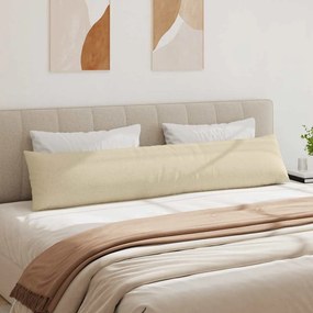 vidaXL Μαξιλάρι Καναπέ 2 pcs Κρεμ 200 x 40 εκ. ύφασμα