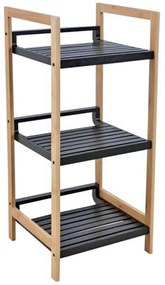 Ραφιέρα Δαπέδου 824472 30x30x70cm Natural-Black Bamboo