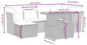 ΚΑΝΑΠΕΣ ΣΕΤ 7 ΤΕΜΑΧΙΩΝ ΜΑΥΡΟ ΣΥΝΘΕΤΙΚΟ ΡΑΤΑΝ ΜΕ ΜΑΞΙΛΑΡΙΑ 3275478