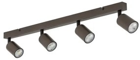 Πλαφονιέρα Φωτιστικό Οροφής 4xGU10 10W IP20 Top TK Lighting-6182-Καφέ 6182