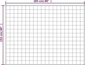 vidaXL Κουβέρτα Βαρύτητας Μπλε 152 x 203 εκ. 11 κ. Υφασμάτινη